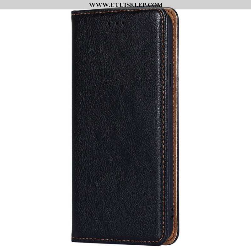 Etui Na Telefon do Xiaomi Redmi Note 12 5G Etui Folio Przeszycia Ze Sztucznej Skóry